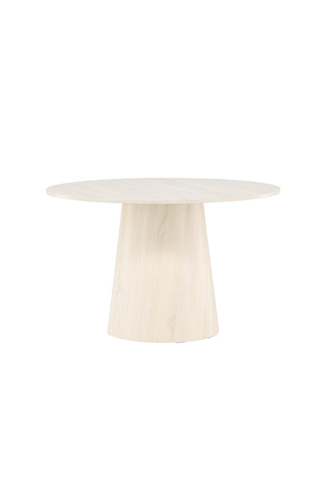 Lanzo runder Esstisch - white - wash/MDF - Runde Esstische - ALVAHOME