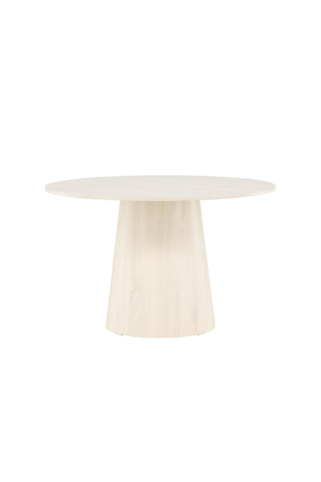Lanzo runder Esstisch - white - wash/MDF - Runde Esstische - ALVAHOME