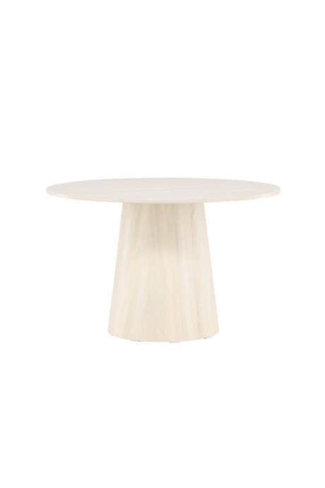 Lanzo runder Esstisch - white - wash/MDF - Runde Esstische - ALVAHOME