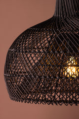Laroche Pendelleuchte - schwarz/Rattan - Pendelleuchten - ALVAHOME