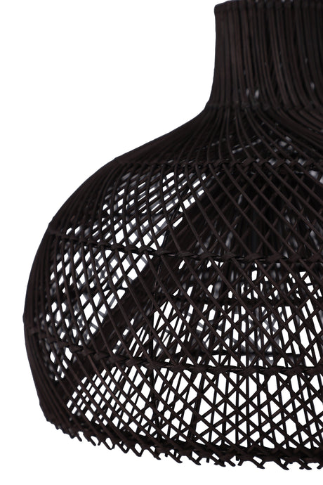 Laroche Pendelleuchte - schwarz/Rattan - Pendelleuchten - ALVAHOME