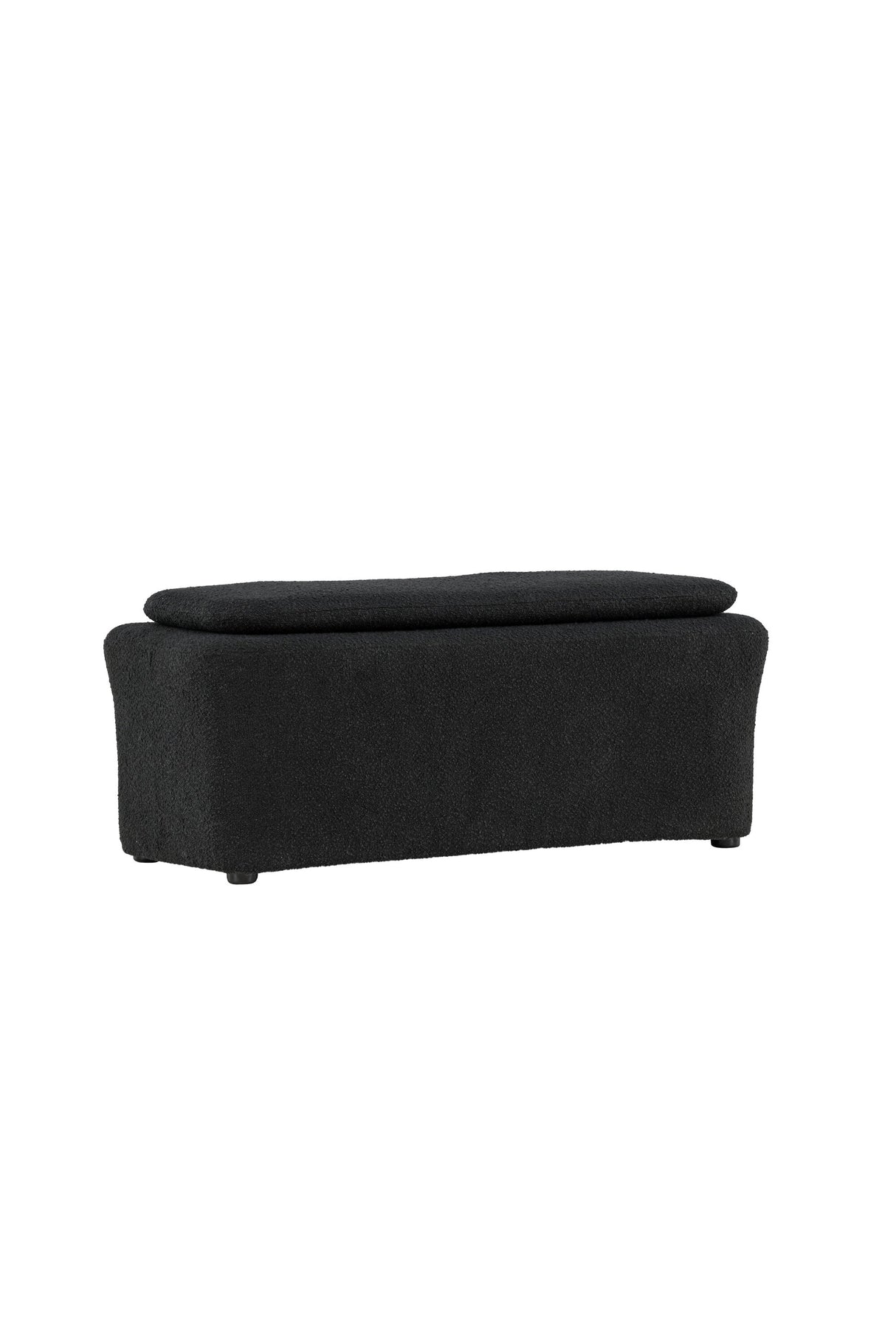 Laurel Ottoman - schwarz/Bouclé - Ottomane / Poufs - ALVAHOME