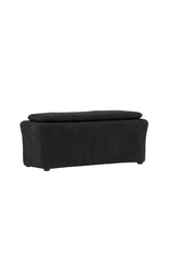 Laurel Ottoman - schwarz/Bouclé - Ottomane / Poufs - ALVAHOME