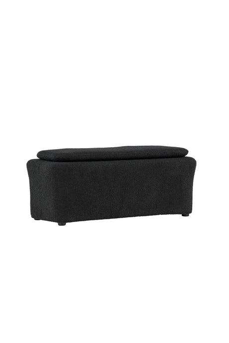 Laurel Ottoman - schwarz/Bouclé - Ottomane / Poufs - ALVAHOME