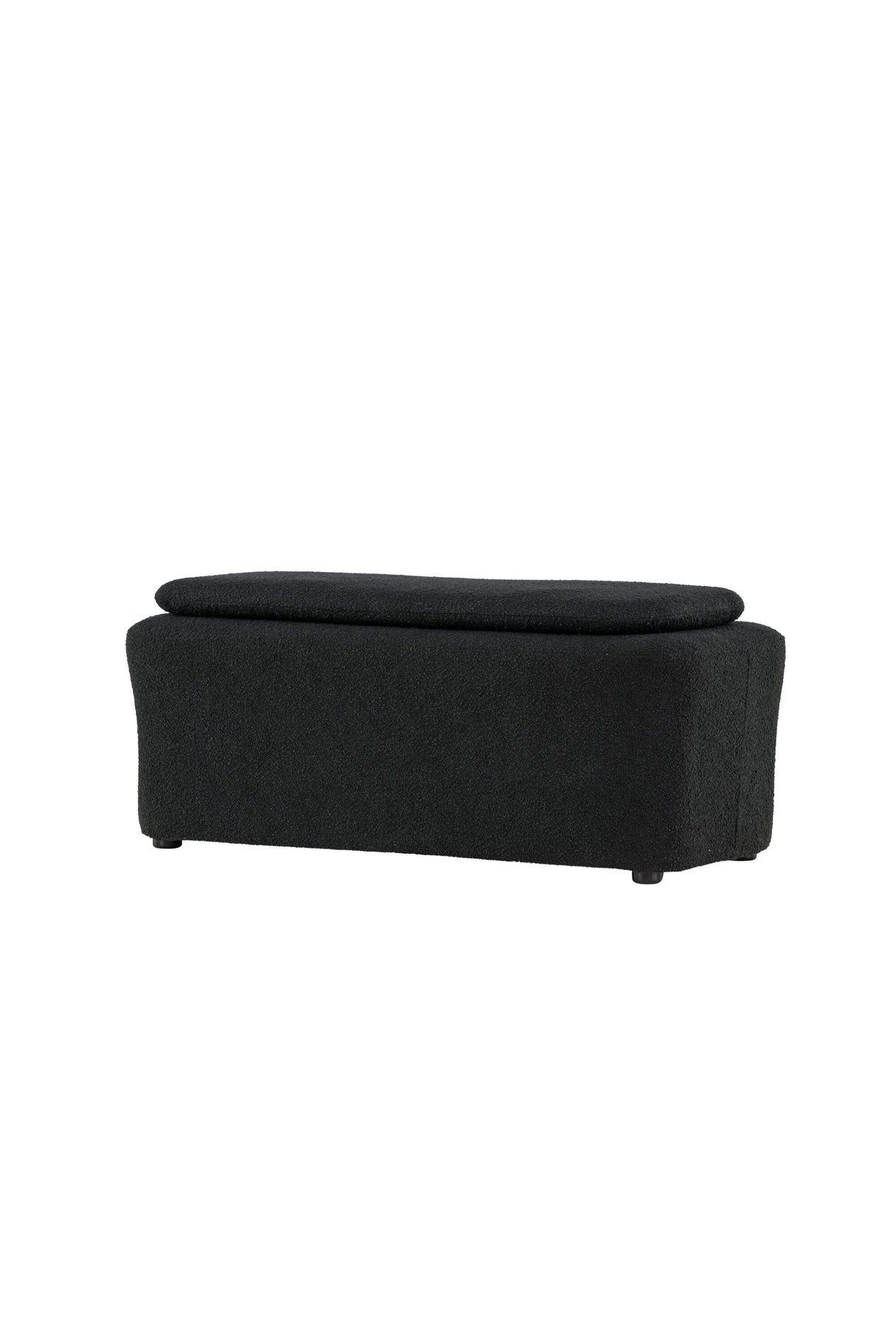 Laurel Ottoman - schwarz/Bouclé - Ottomane / Poufs - ALVAHOME