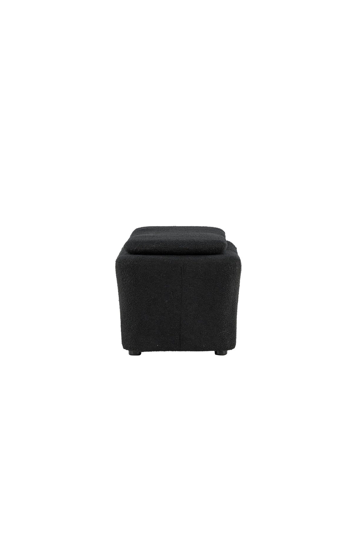 Laurel Ottoman - schwarz/Bouclé - Ottomane / Poufs - ALVAHOME