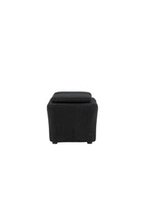 Laurel Ottoman - schwarz/Bouclé - Ottomane / Poufs - ALVAHOME
