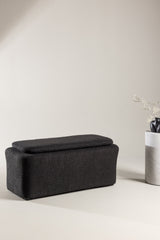 Laurel Ottoman - schwarz/Bouclé - Ottomane / Poufs - ALVAHOME