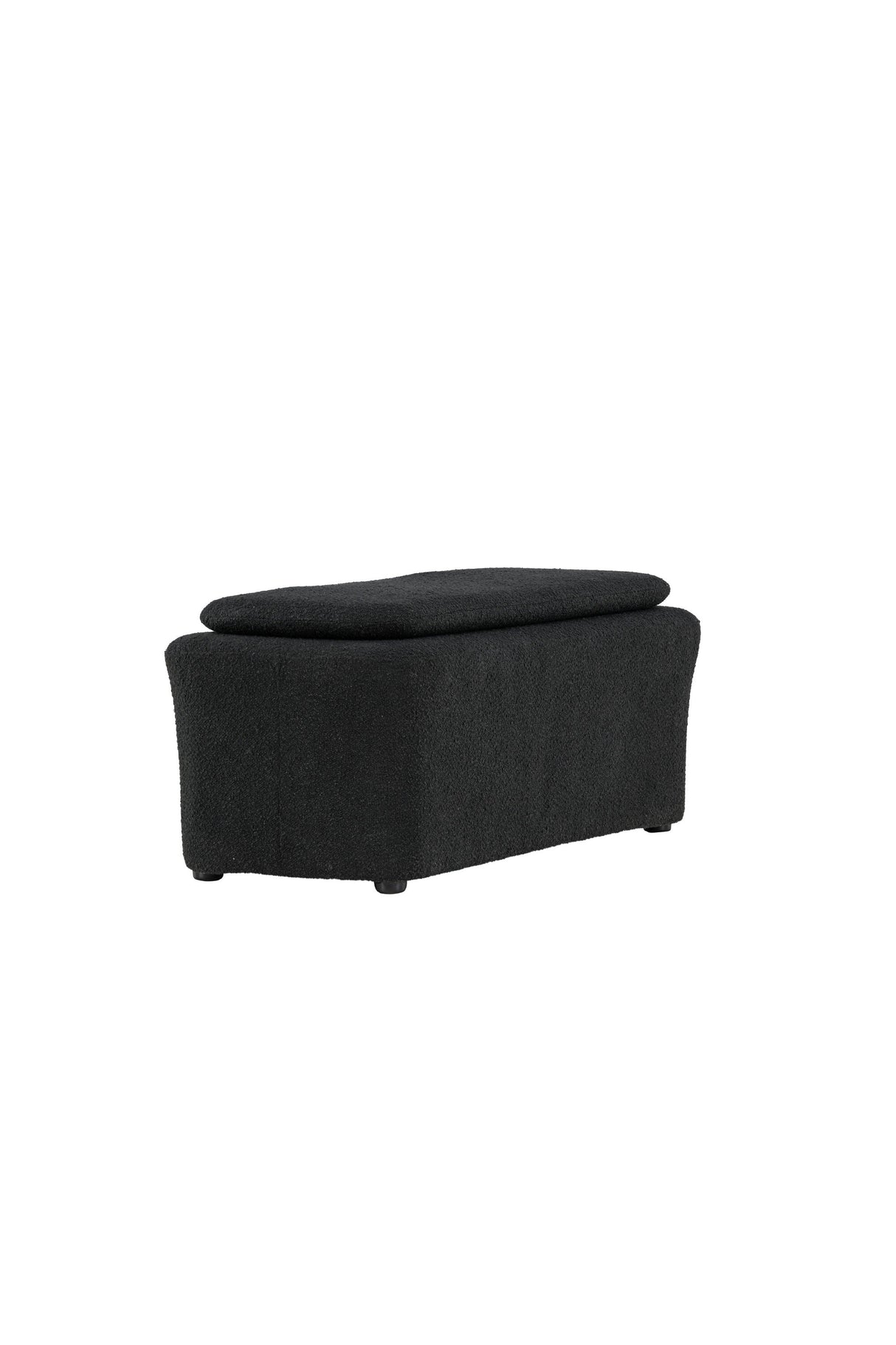 Laurel Ottoman - schwarz/Bouclé - Ottomane / Poufs - ALVAHOME