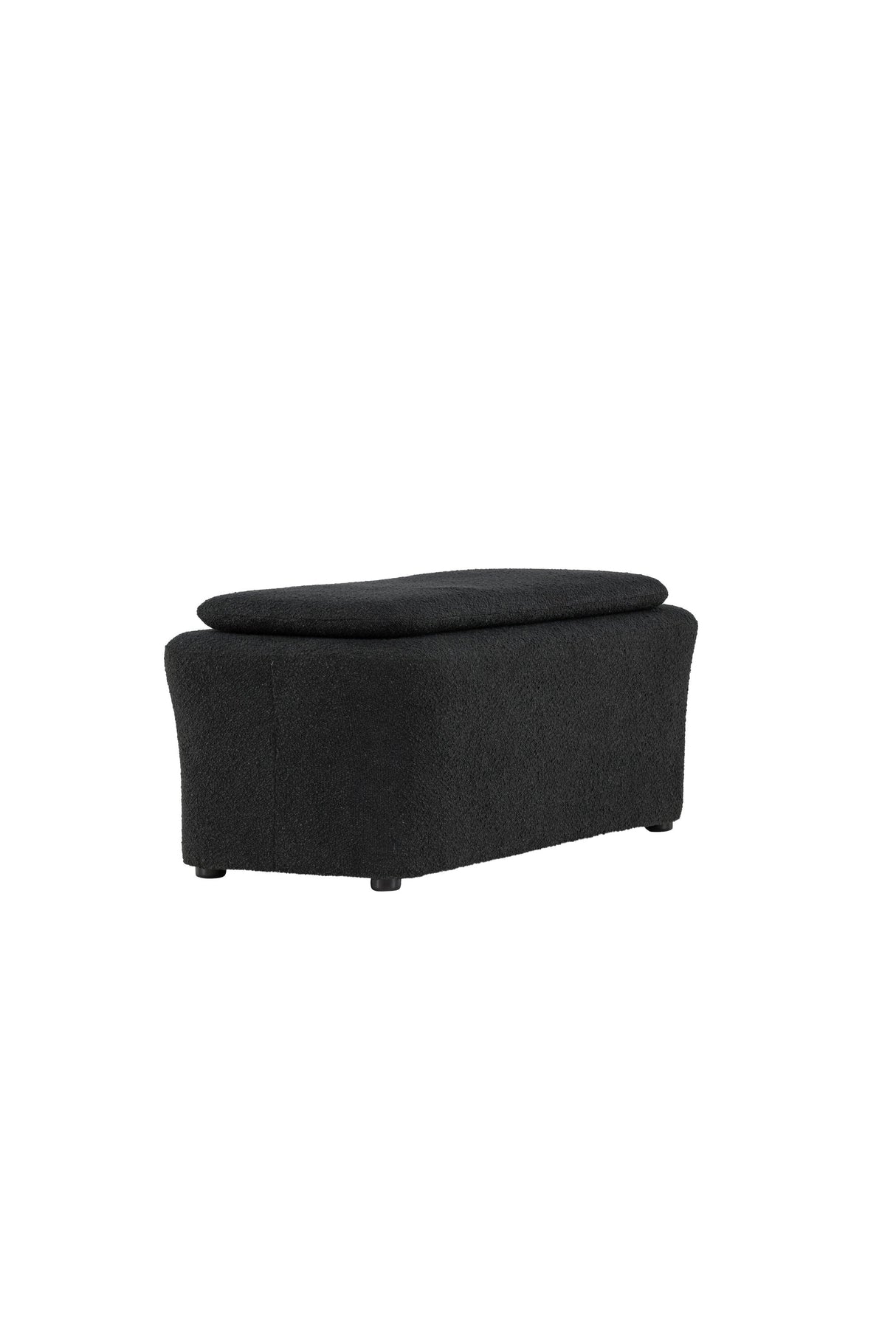 Laurel Ottoman - schwarz/Bouclé - Ottomane / Poufs - ALVAHOME