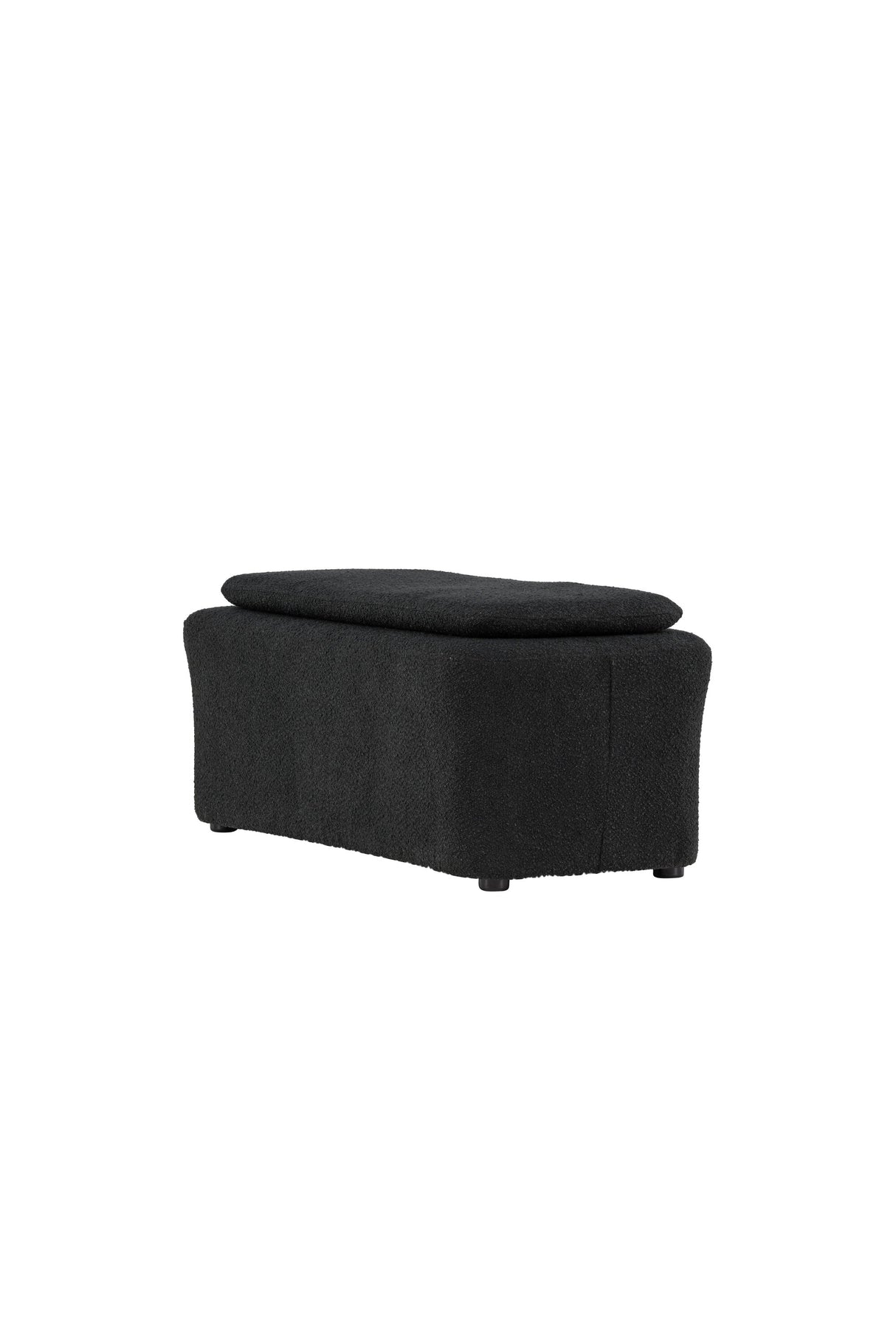 Laurel Ottoman - schwarz/Bouclé - Ottomane / Poufs - ALVAHOME