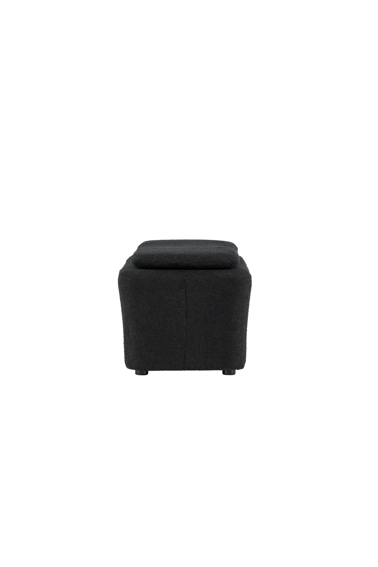Laurel Ottoman - schwarz/Bouclé - Ottomane / Poufs - ALVAHOME