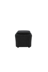 Laurel Ottoman - schwarz/Bouclé - Ottomane / Poufs - ALVAHOME