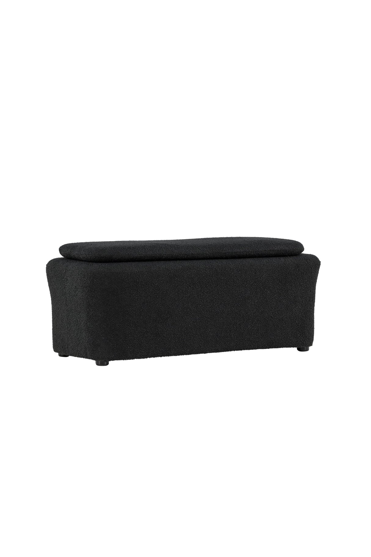 Laurel Ottoman - schwarz/Bouclé - Ottomane / Poufs - ALVAHOME