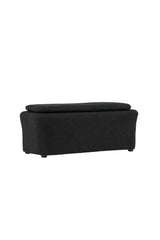 Laurel Ottoman - schwarz/Bouclé - Ottomane / Poufs - ALVAHOME