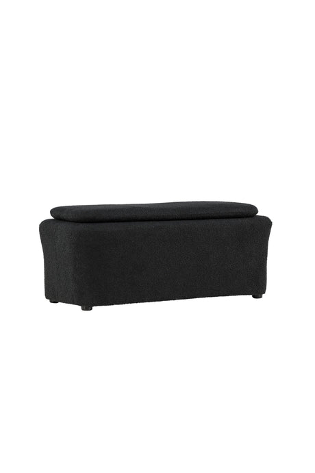 Laurel Ottoman - schwarz/Bouclé - Ottomane / Poufs - ALVAHOME