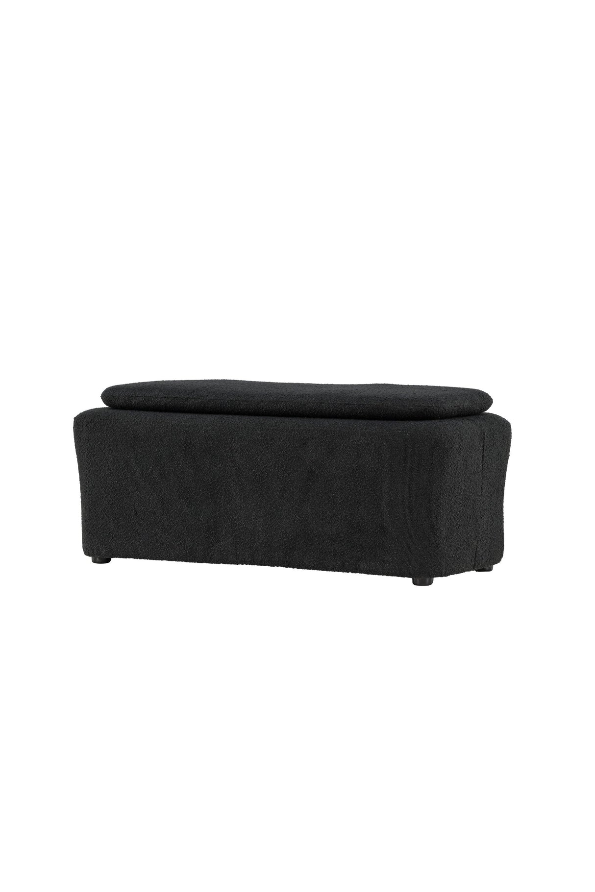Laurel Ottoman - schwarz/Bouclé - Ottomane / Poufs - ALVAHOME