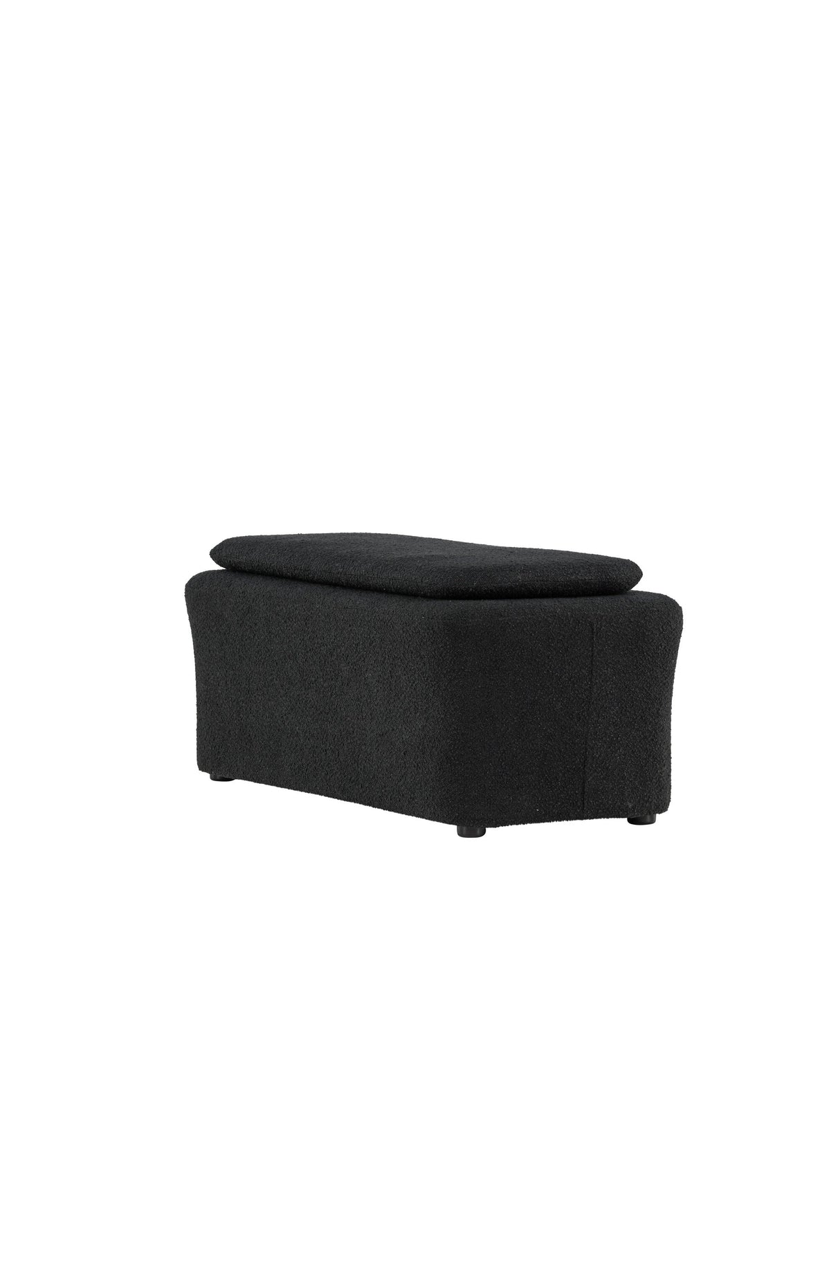 Laurel Ottoman - schwarz/Bouclé - Ottomane / Poufs - ALVAHOME