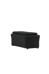 Laurel Ottoman - schwarz/Bouclé - Ottomane / Poufs - ALVAHOME
