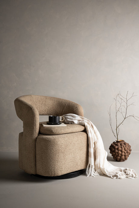 Laurel Sessel - beige/Stahl - Sessel - ALVAHOME