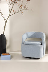 Laurel Sessel - hellblau/Stahl - Sessel - ALVAHOME
