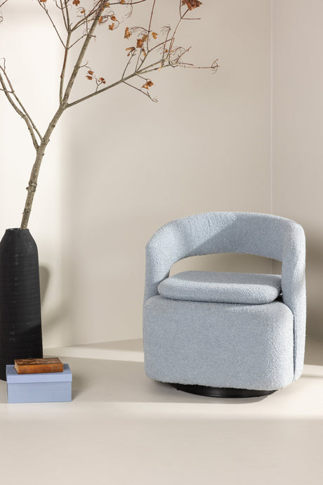 Laurel Sessel - hellblau/Stahl - Sessel - ALVAHOME