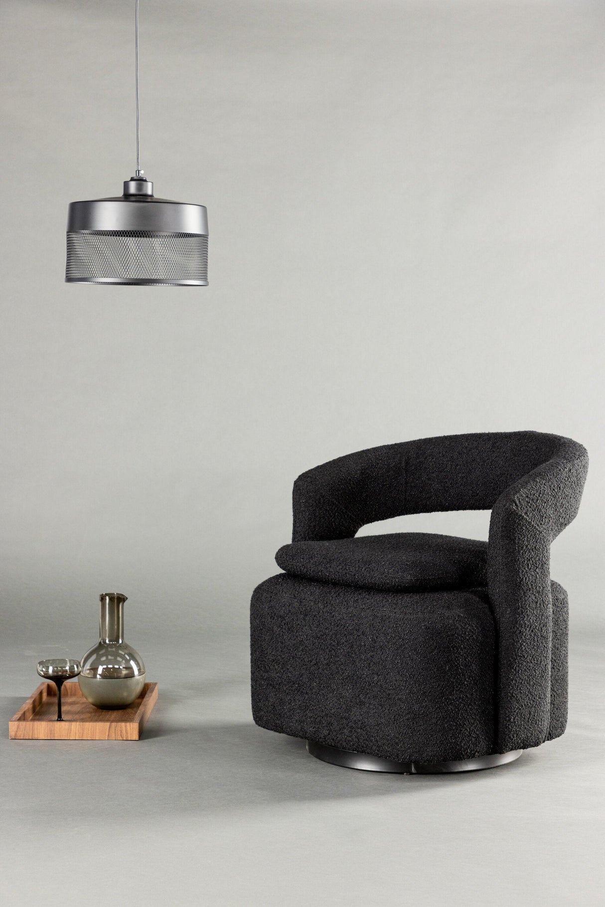 Laurel Sessel - schwarz/Stahl - Sessel - ALVAHOME