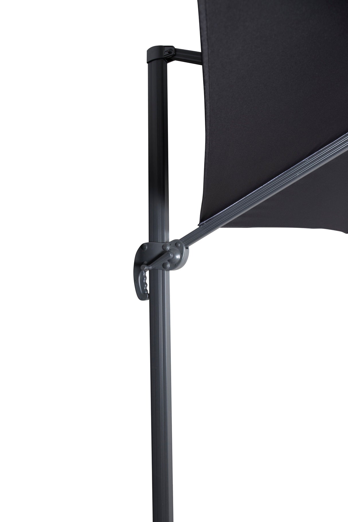 Leeds Sonnenschirm - schwarz/Aluminum - Sonnenschirme - ALVAHOME