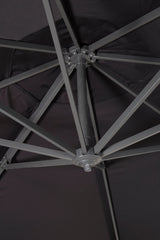 Leeds Sonnenschirm - schwarz/Aluminum - Sonnenschirme - ALVAHOME