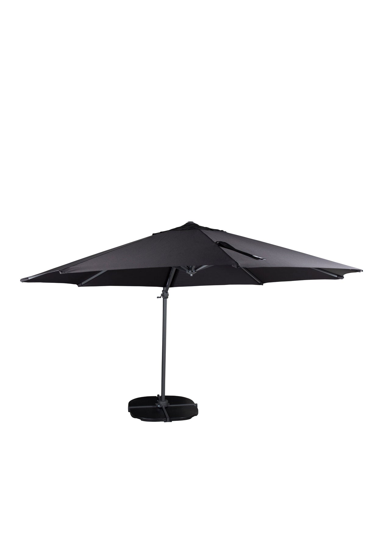 Leeds Sonnenschirm - schwarz/Aluminum - Sonnenschirme - ALVAHOME