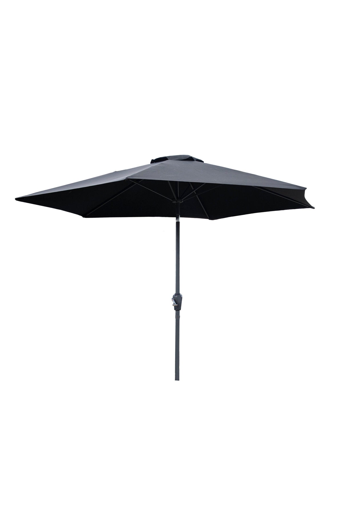 Leeds Sonnenschirm - schwarz/Polyester - Sonnenschirme - ALVAHOME
