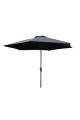 Leeds Sonnenschirm - schwarz/Polyester - Sonnenschirme - ALVAHOME