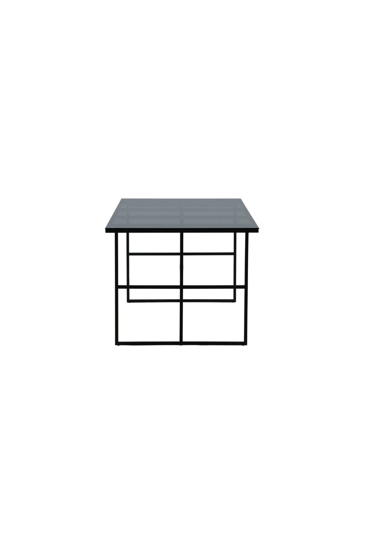 Leif rechteckiger Esstisch - schwarz/Glas - Rechteckige Esstische - ALVAHOME