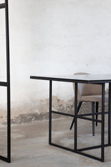 Leif rechteckiger Esstisch - schwarz/Glas - Rechteckige Esstische - ALVAHOME