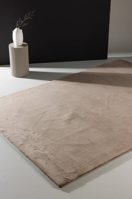 Leni Wohnzimmerteppich - beige/Polyester - Wohnzimmerteppiche - ALVAHOME