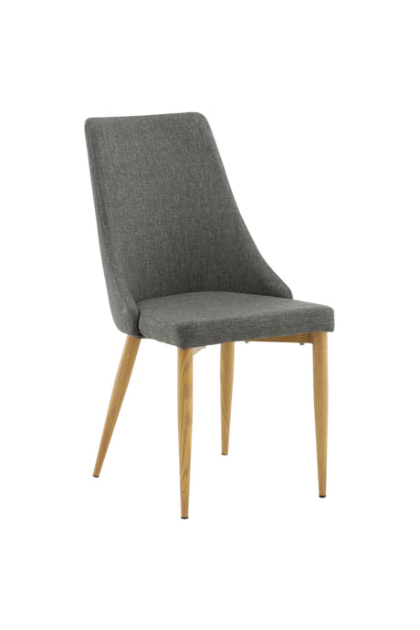 Leone Esszimmerstuhl - dunkelgrau/Polyester - Leinen - Essstühle - ALVAHOME