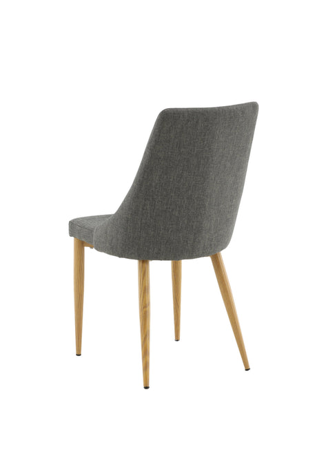 Leone Esszimmerstuhl - dunkelgrau/Polyester - Leinen - Essstühle - ALVAHOME