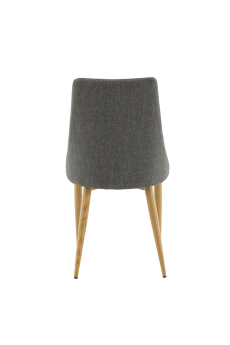 Leone Esszimmerstuhl - dunkelgrau/Polyester - Leinen - Essstühle - ALVAHOME