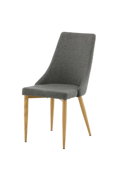 Leone Esszimmerstuhl - dunkelgrau/Polyester - Leinen - Essstühle - ALVAHOME