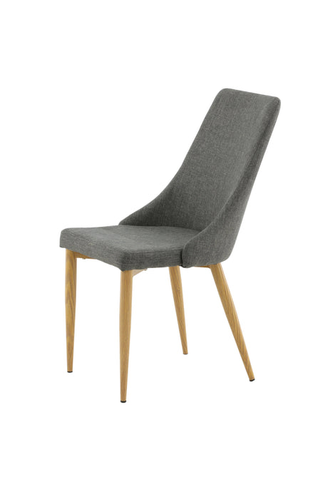 Leone Esszimmerstuhl - dunkelgrau/Polyester - Leinen - Essstühle - ALVAHOME