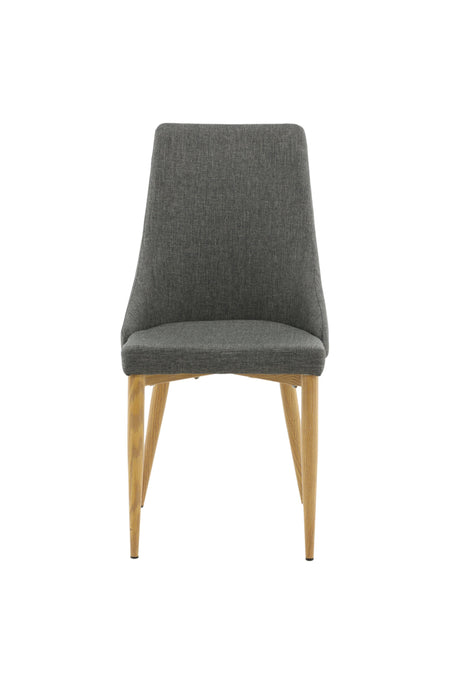Leone Esszimmerstuhl - dunkelgrau/Polyester - Leinen - Essstühle - ALVAHOME