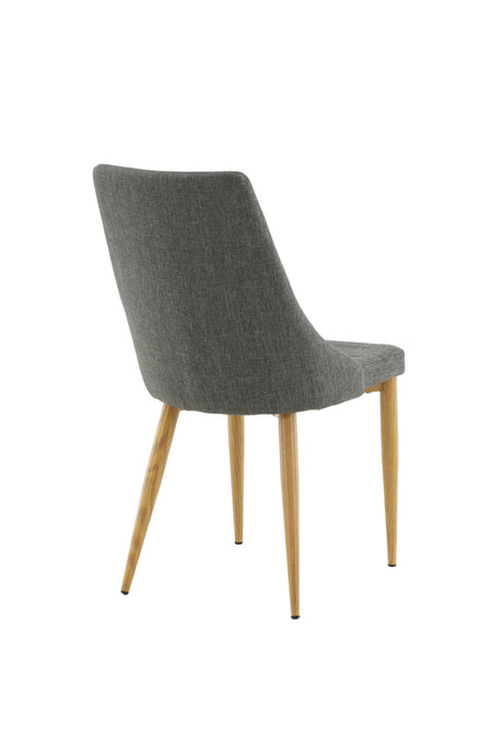 Leone Esszimmerstuhl - dunkelgrau/Polyester - Leinen - Essstühle - ALVAHOME