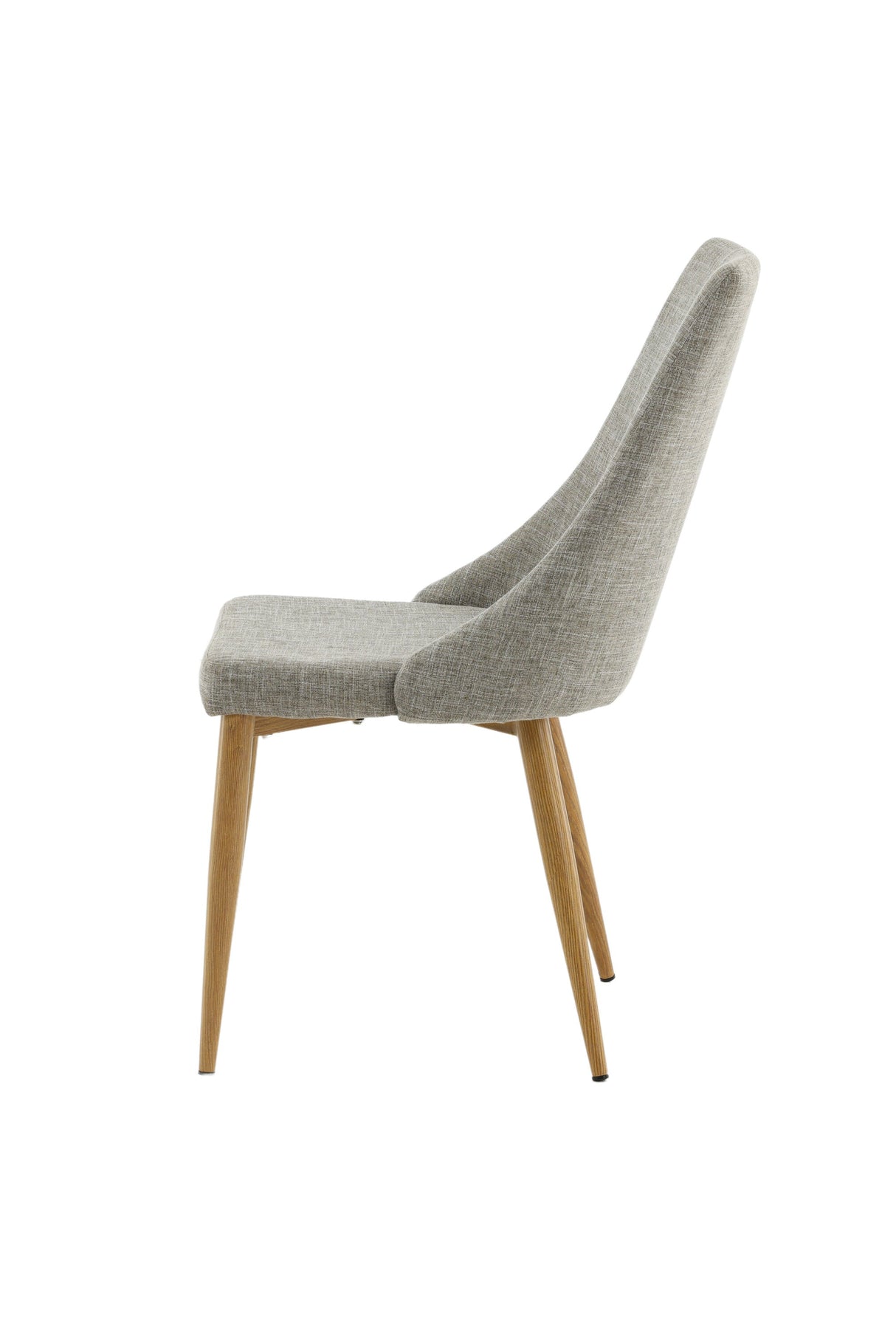Leone Esszimmerstuhl - hellgrau/Polyester - Essstühle - ALVAHOME