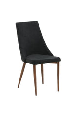 Leone Esszimmerstuhl - schwarz/Polyester - Essstühle - ALVAHOME