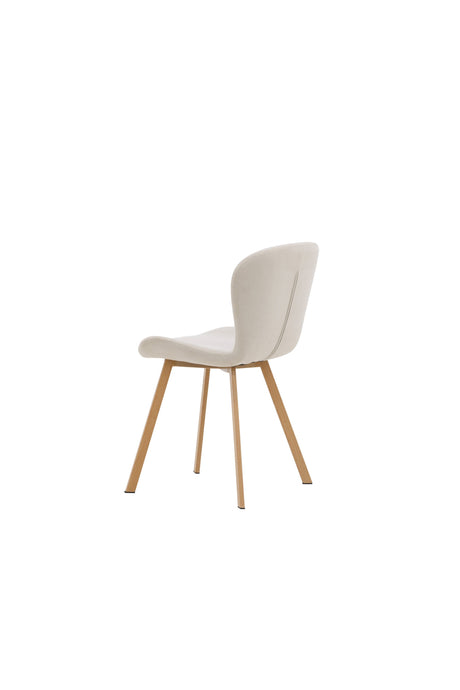 Lilja Esszimmerstuhl - beige/Stahl - Essstühle - ALVAHOME