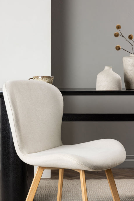 Lilja Esszimmerstuhl - beige/Stahl - Essstühle - ALVAHOME