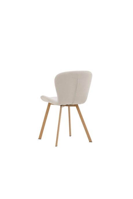 Lilja Esszimmerstuhl - beige/Stahl - Essstühle - ALVAHOME