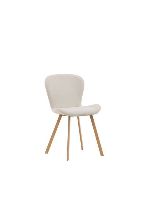Lilja Esszimmerstuhl - beige/Stahl - Essstühle - ALVAHOME