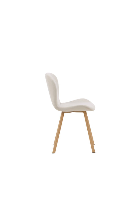 Lilja Esszimmerstuhl - beige/Stahl - Essstühle - ALVAHOME