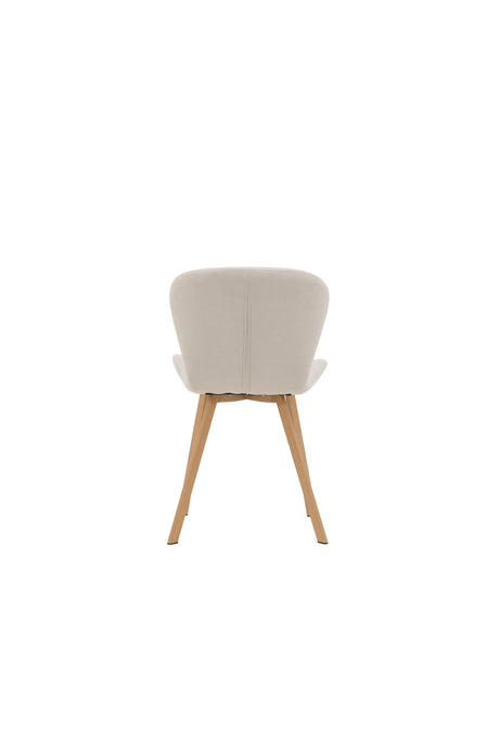 Lilja Esszimmerstuhl - beige/Stahl - Essstühle - ALVAHOME